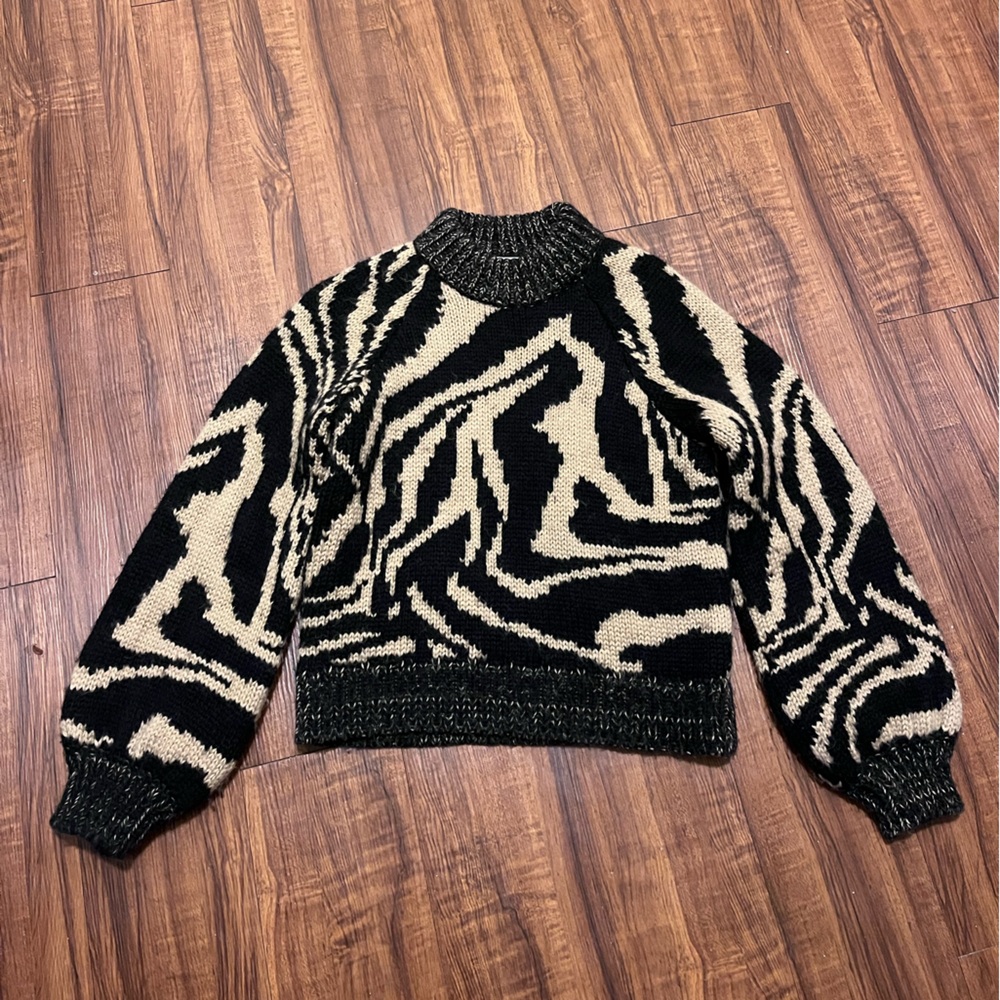 Ganni Tiger Print Sweater